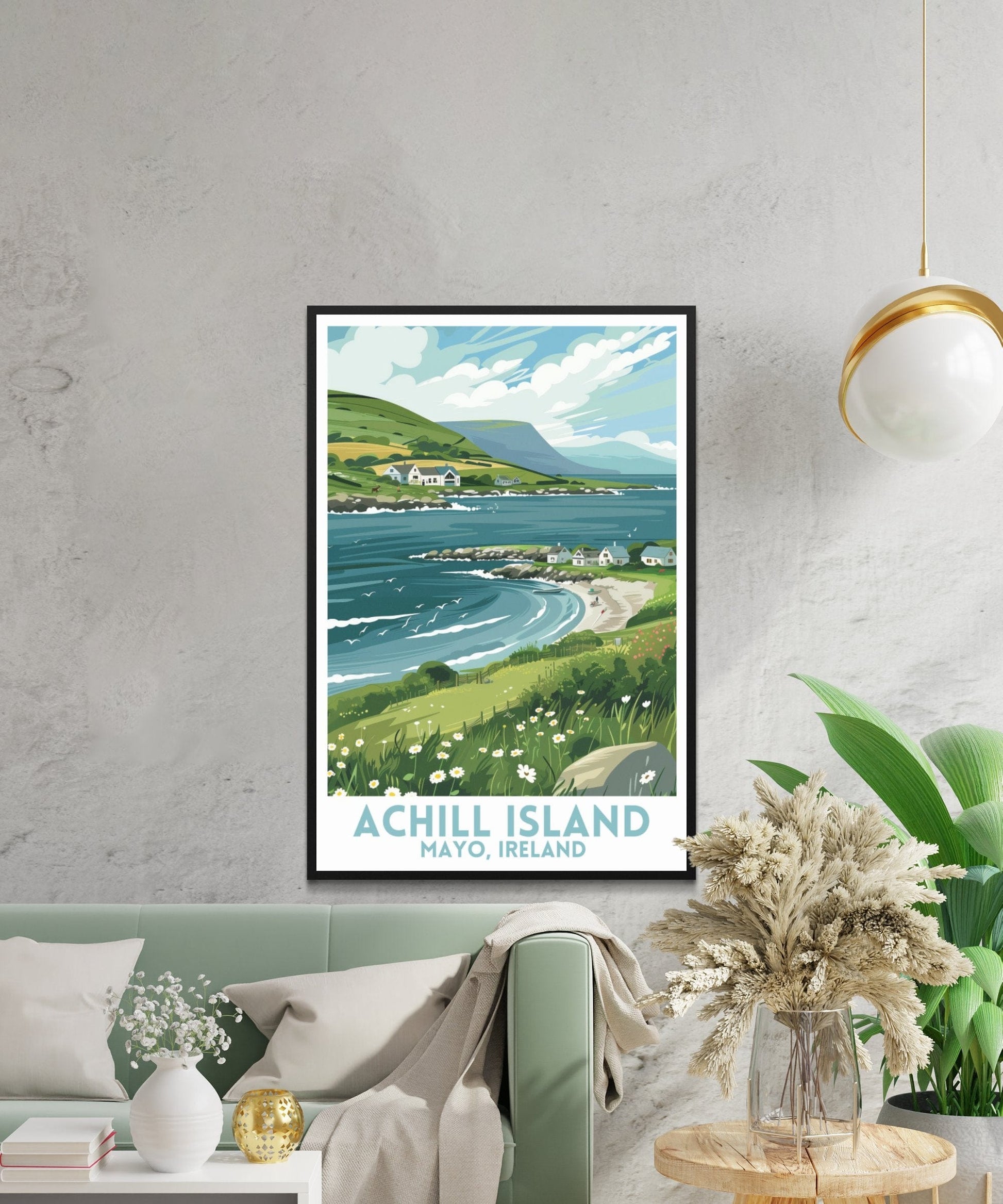 Achill Island Mayo Ireland Landscape Art Posters