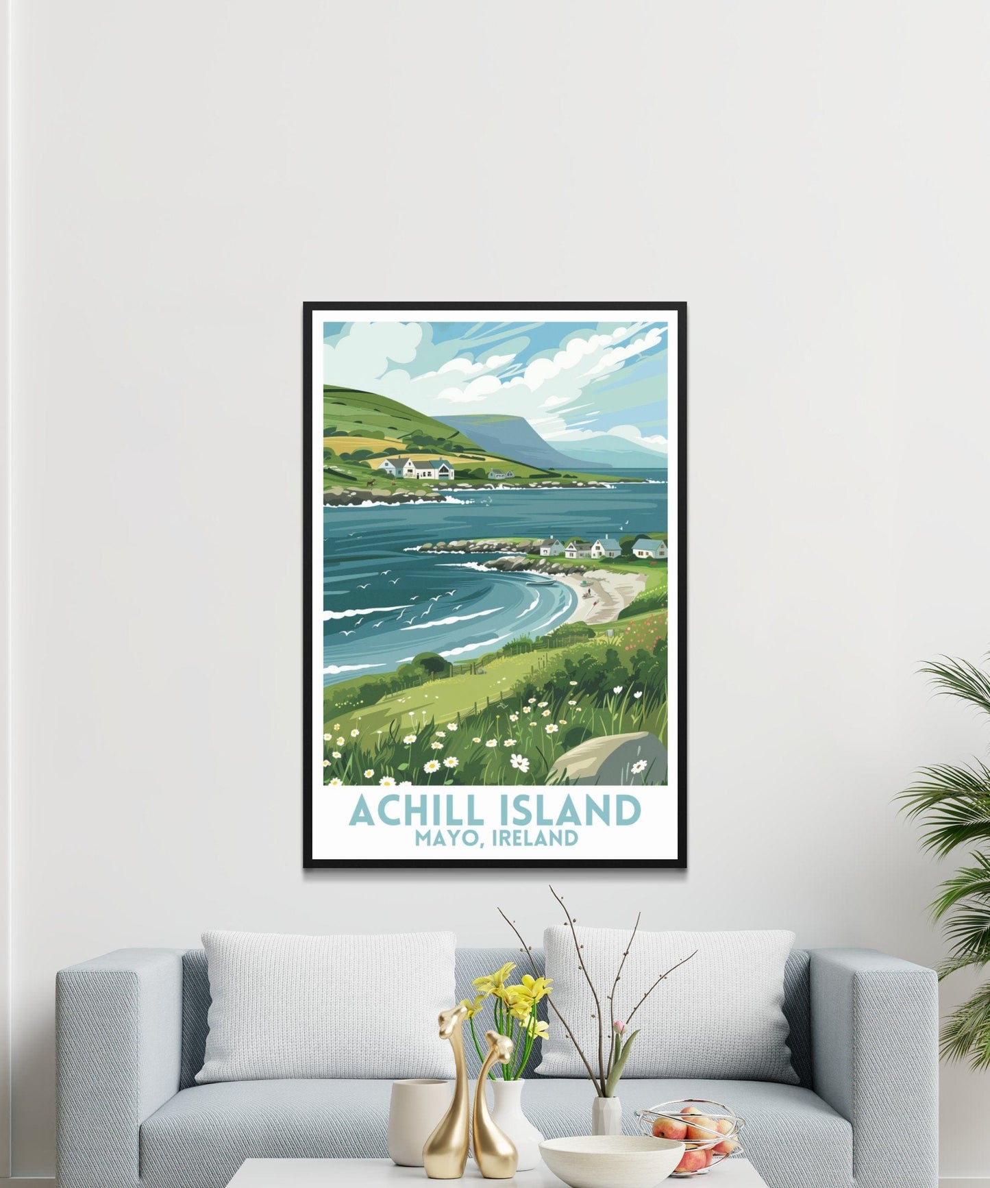 Achill Island Mayo Ireland Landscape Art Posters