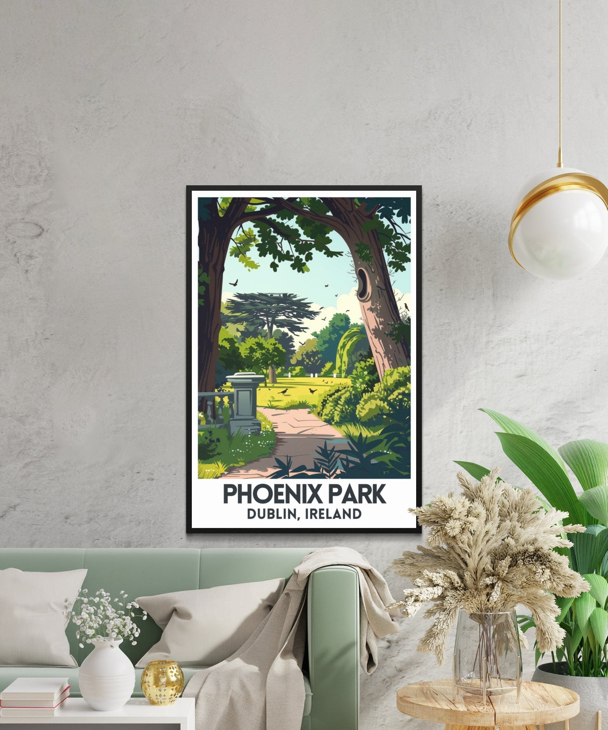 Beautiful Landscape of Phoenix Park Ireland Posters