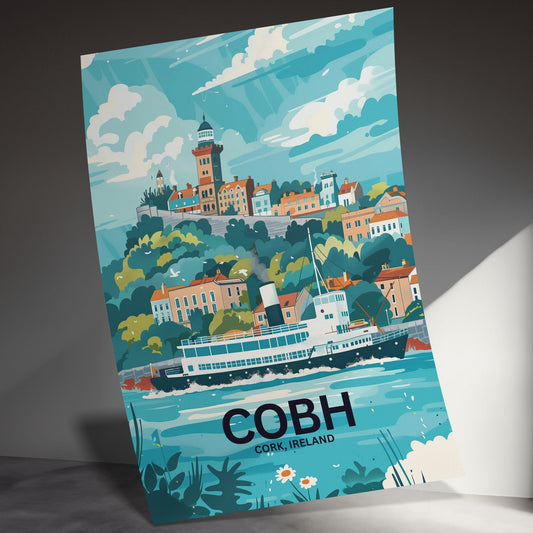 Beautiful Scenic Cobh Cork Ireland Landscape Art Posters