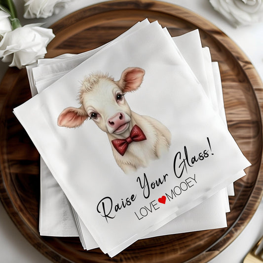 Custom Wedding Napkin Featuring Portrait of Your Pet Napkin