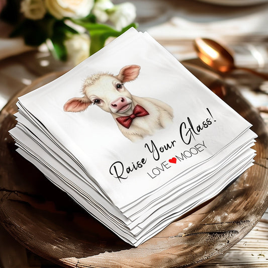 Custom Wedding Napkin Featuring Portrait of Your Pet Napkin