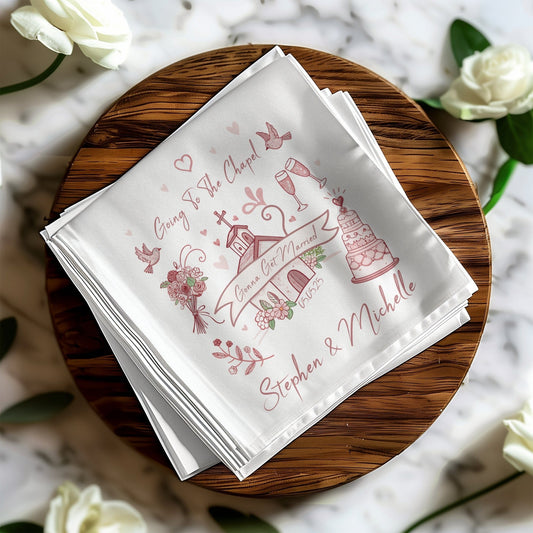 Going To The Chapel Gonna Get Married Personalized Napkin