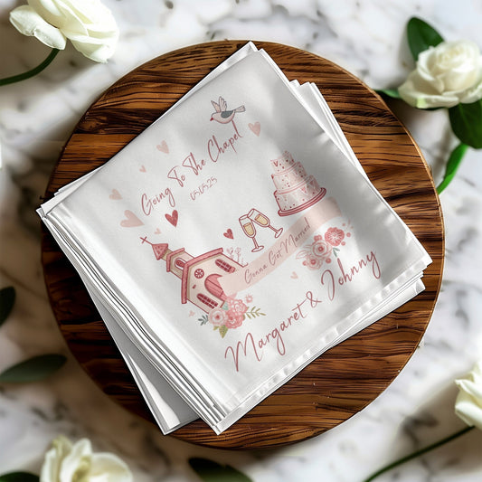 Going To The Chapel Personalized Napkin