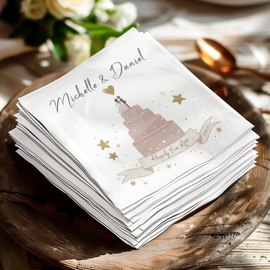 Happily Ever After Wedding Event Custom Napkin