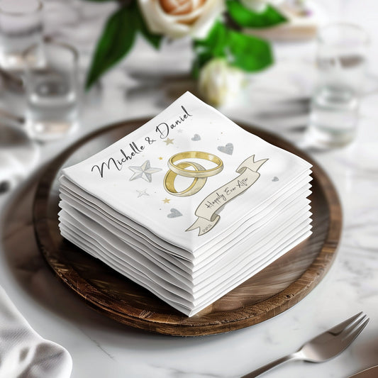 Happily Ever After Wedding Event Napkin