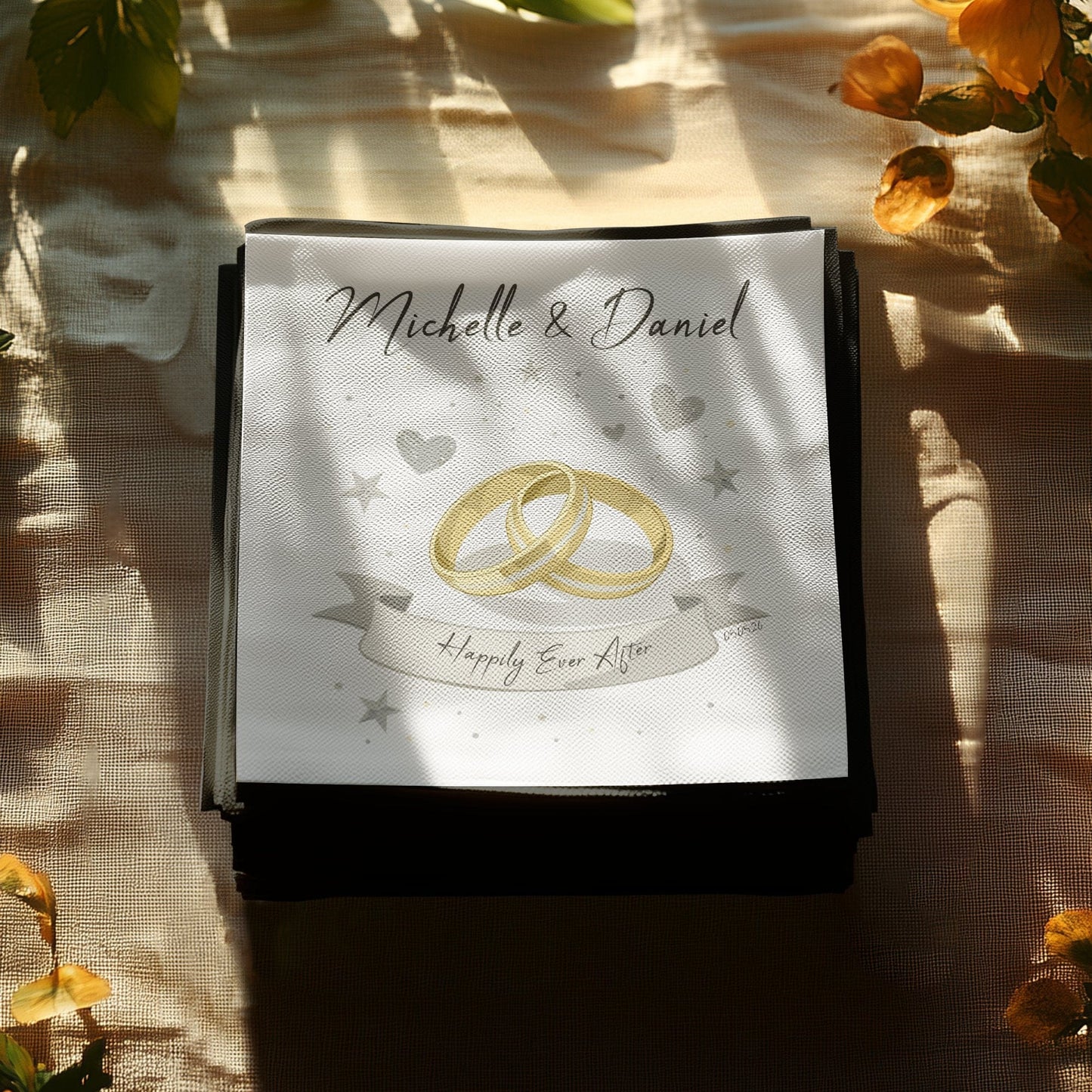 Happily Ever After Wedding Personalized Napkin