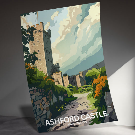 Historical Ashford Castle Scenery Ireland Posters