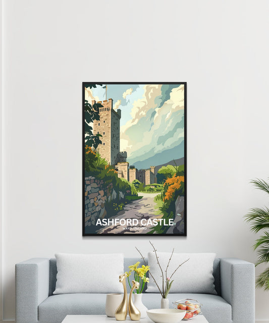 Historical Ashford Castle Scenery Ireland Posters