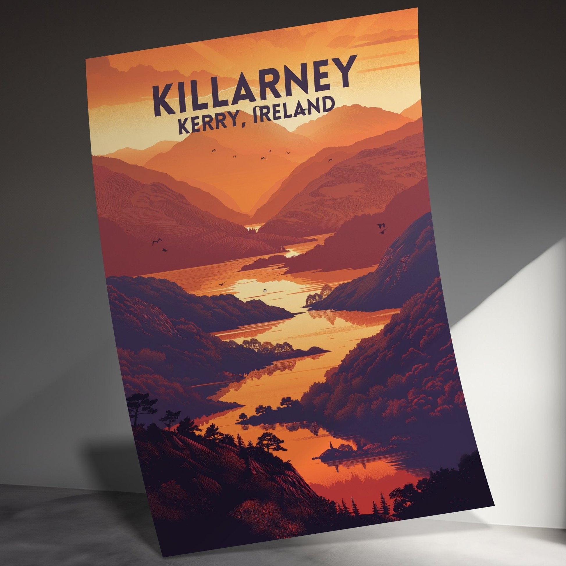 Killarney Kerry Ireland Scenic Sunset View Posters