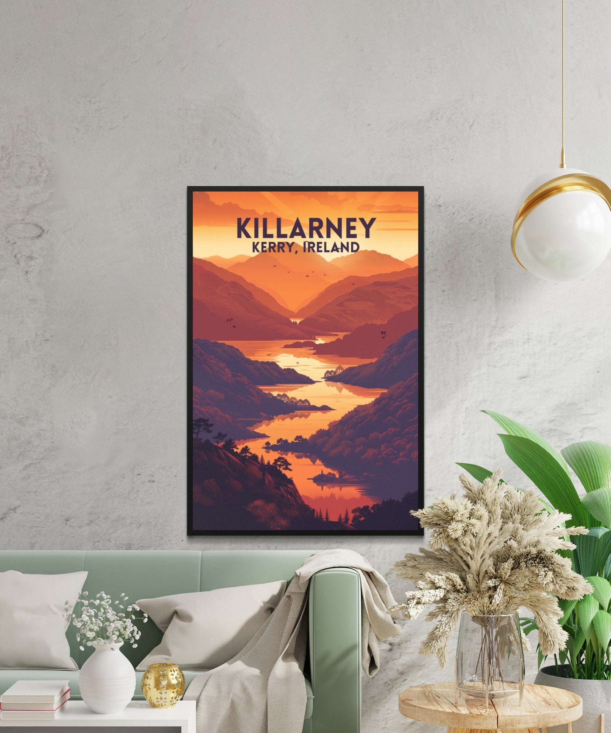 Killarney Kerry Ireland Scenic Sunset View Posters