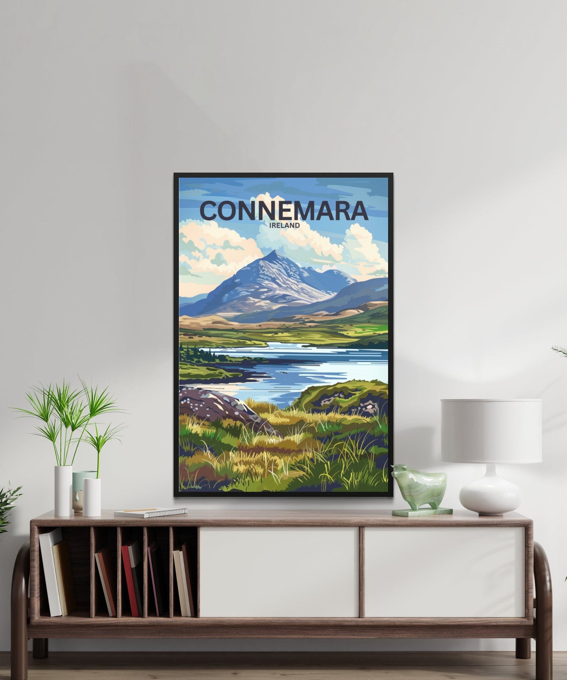 Majestic Connemara Ireland Landscape Art Travel Posters