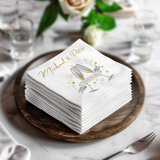 Personalised Happily Ever After Napkin