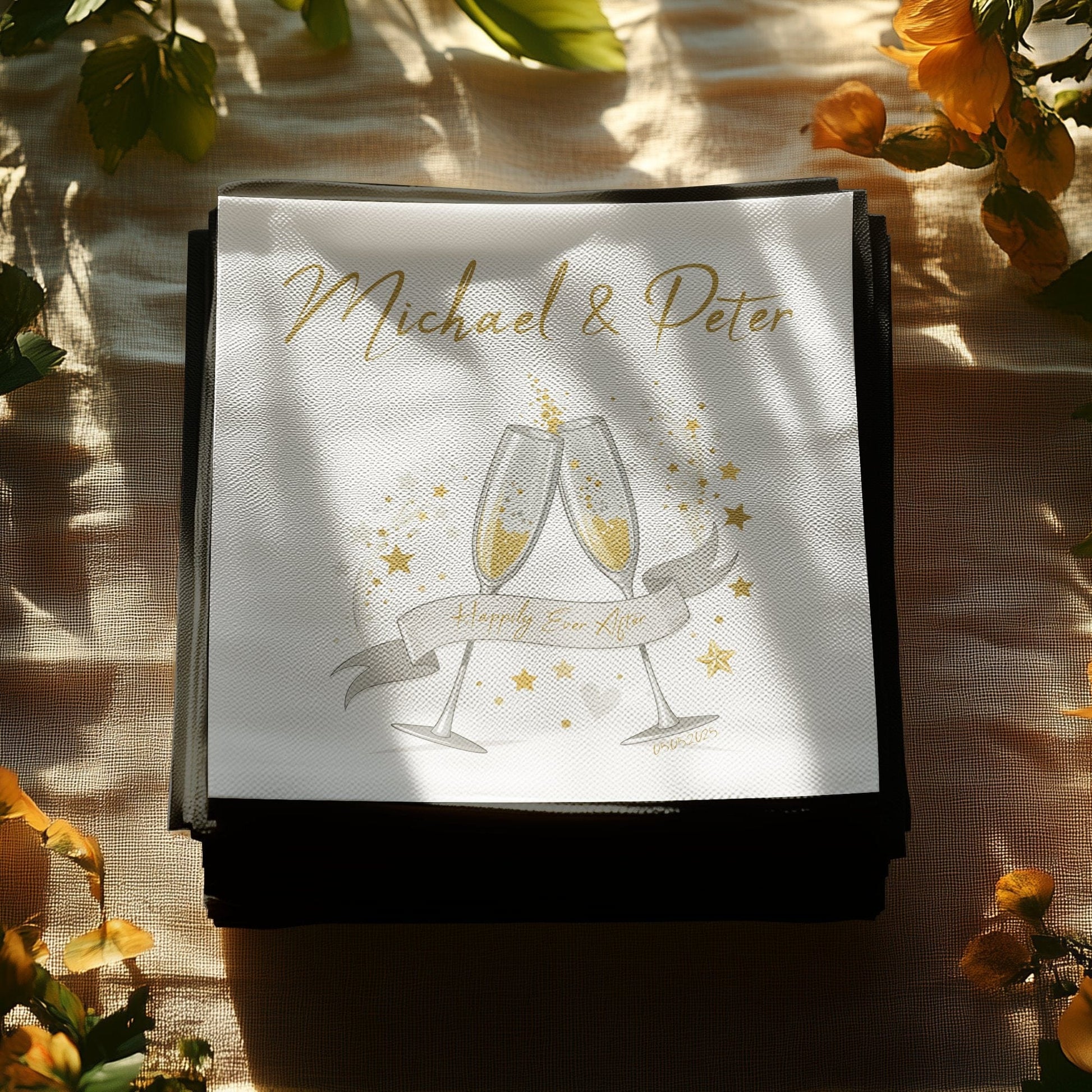 Personalised Happily Ever After Napkin