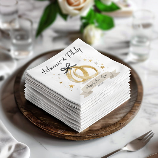 Personalized Wedding Event Cocktail & Luncheon Napkins