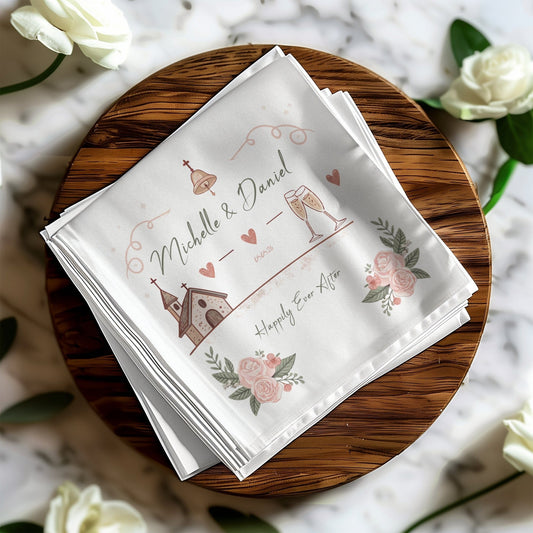 Personalized Wedding Event Printed Napkin