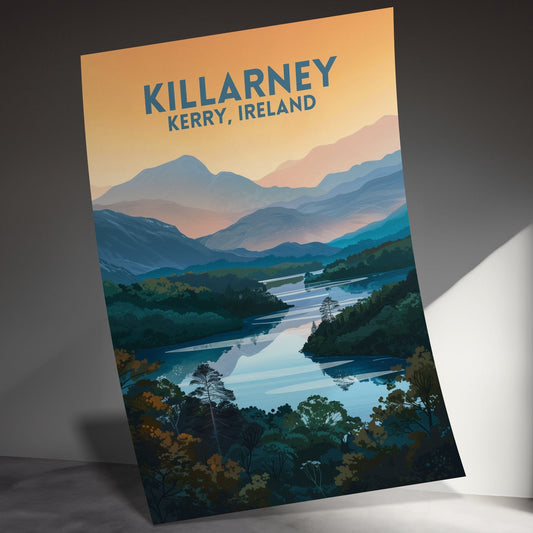 Scenic Killarney Kerry Ireland Landscape Art Posters