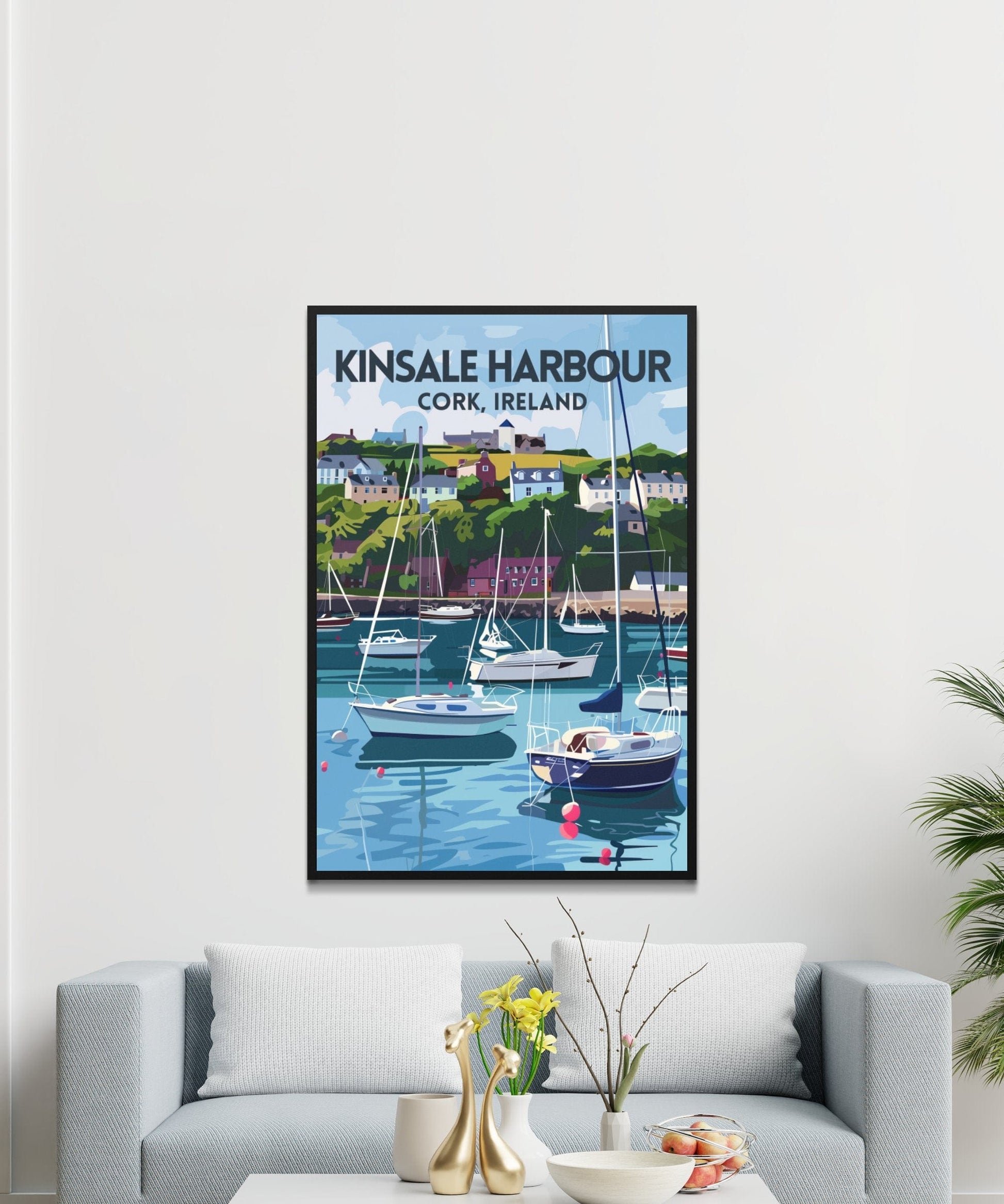 Scenic Kinsale Harbour Cork Ireland Maritime Art Posters