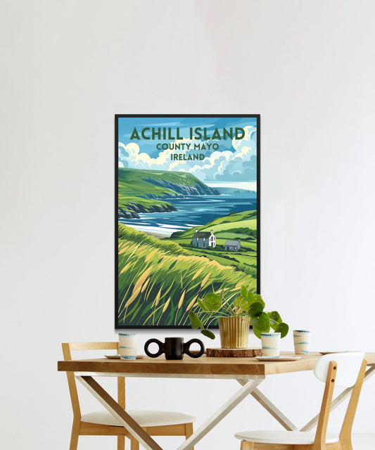 Scenic Landscape of Achill Island Ireland Posters