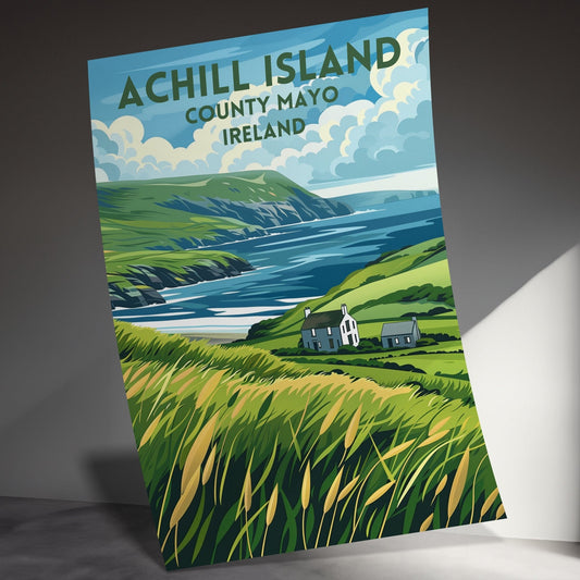 Scenic Landscape of Achill Island Ireland Posters