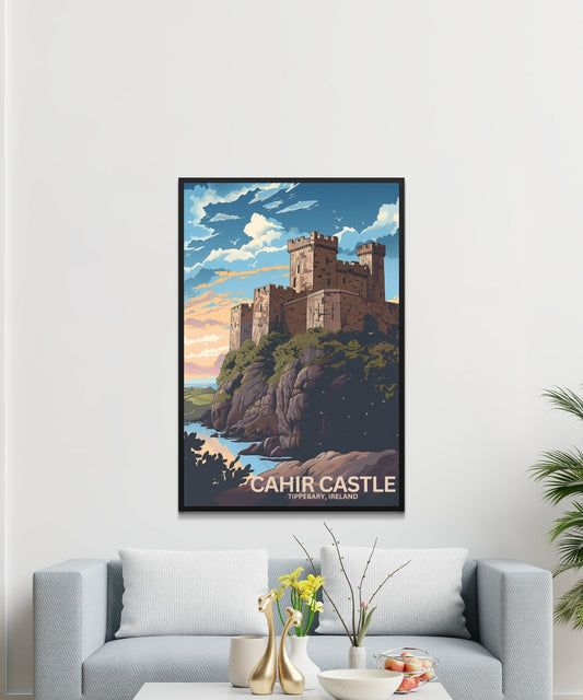 Stunning Cahir Castle Ireland Scenic Art Print Posters