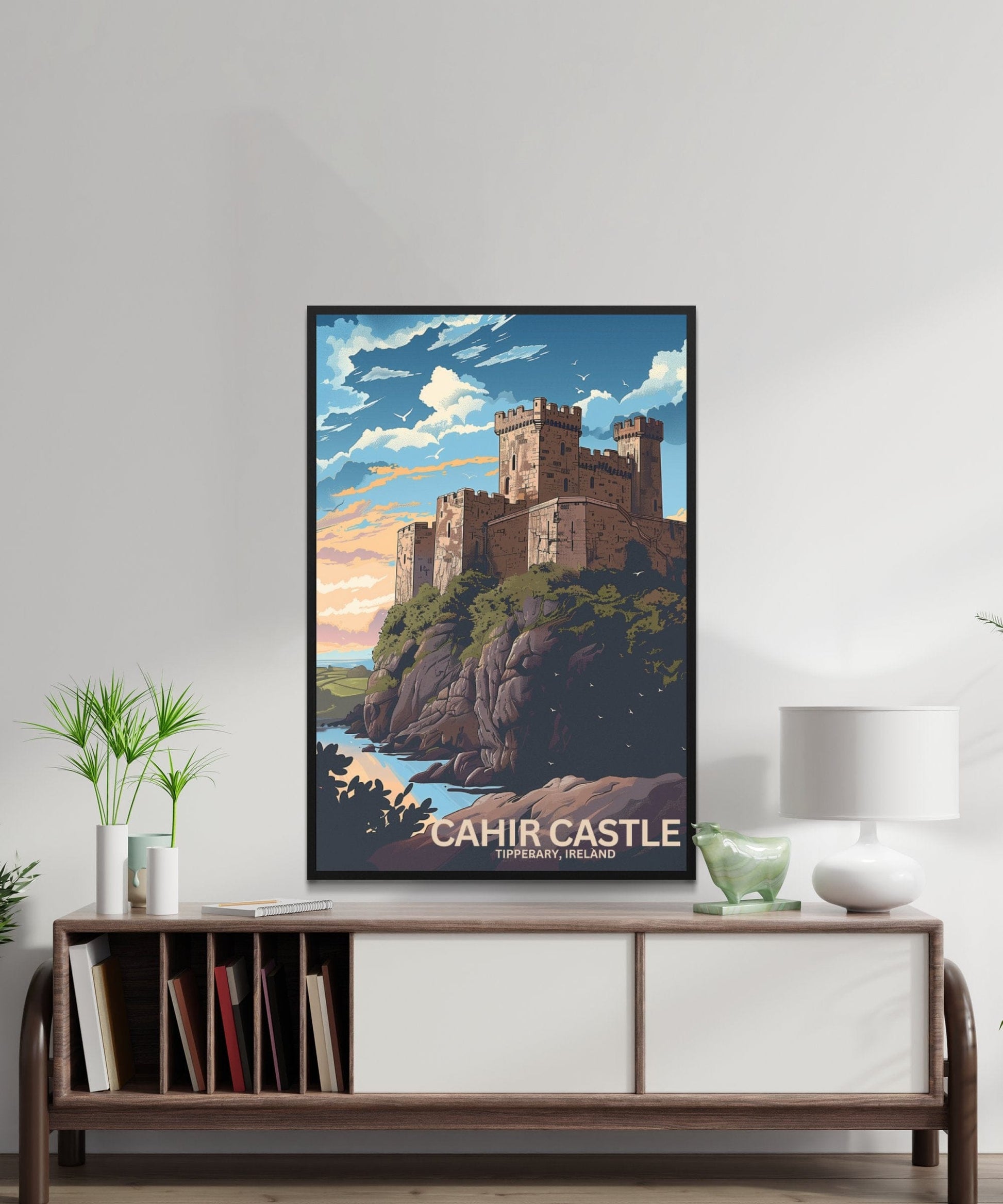 Stunning Cahir Castle Ireland Scenic Art Print Posters