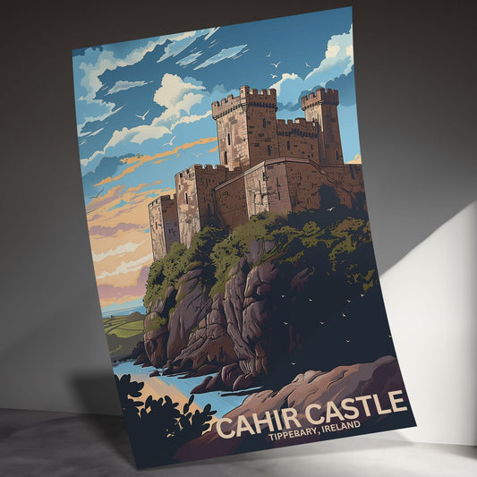 Stunning Cahir Castle Ireland Scenic Art Print Posters