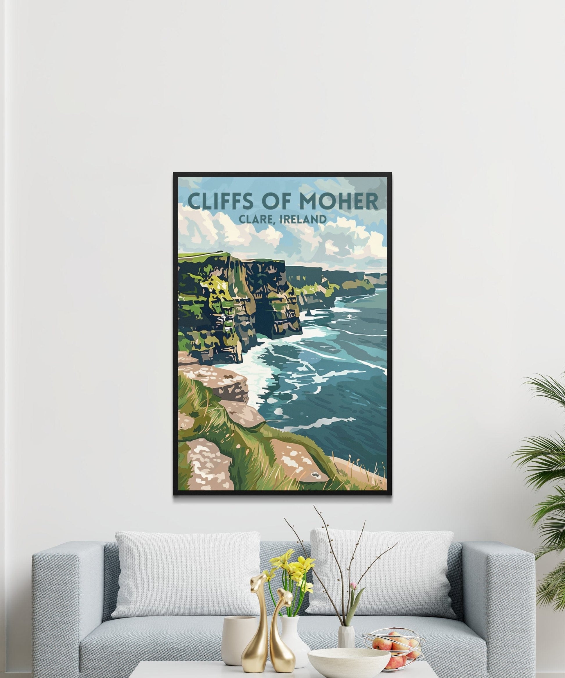 Stunning Cliffs of Moher Clare Ireland View Posters