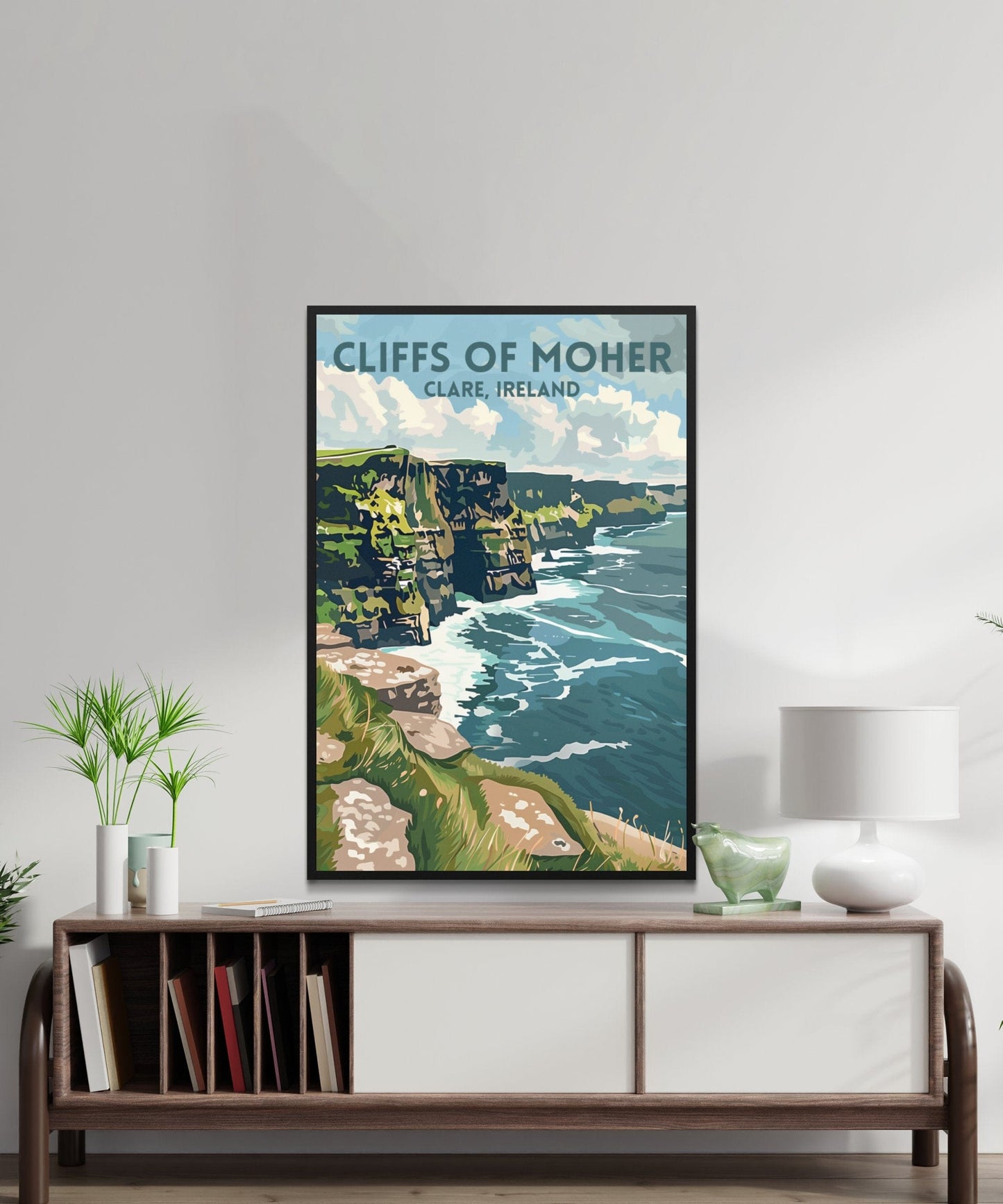 Stunning Cliffs of Moher Clare Ireland View Posters