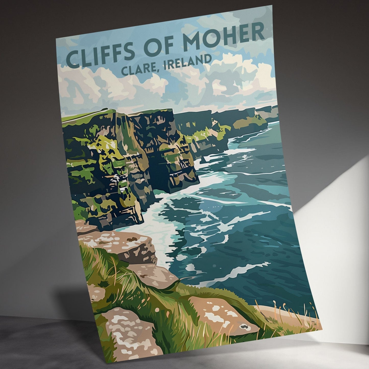 Stunning Cliffs of Moher Clare Ireland View Posters