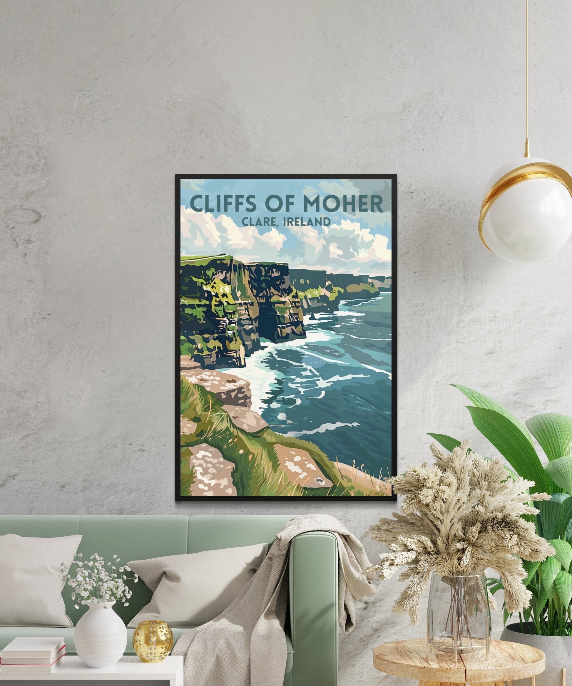 Stunning Cliffs of Moher Clare Ireland View Posters