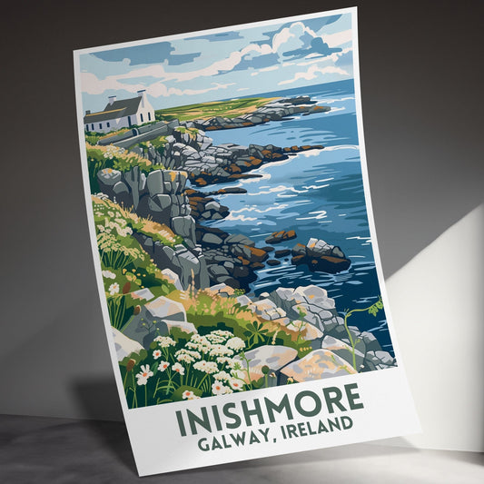 Stunning Coastal Art of Inishmore Galway Ireland Posters