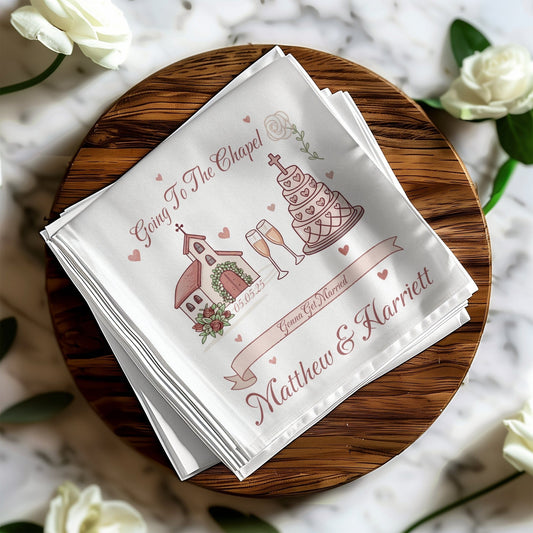 Wedding Theme Personalized Event Napkin